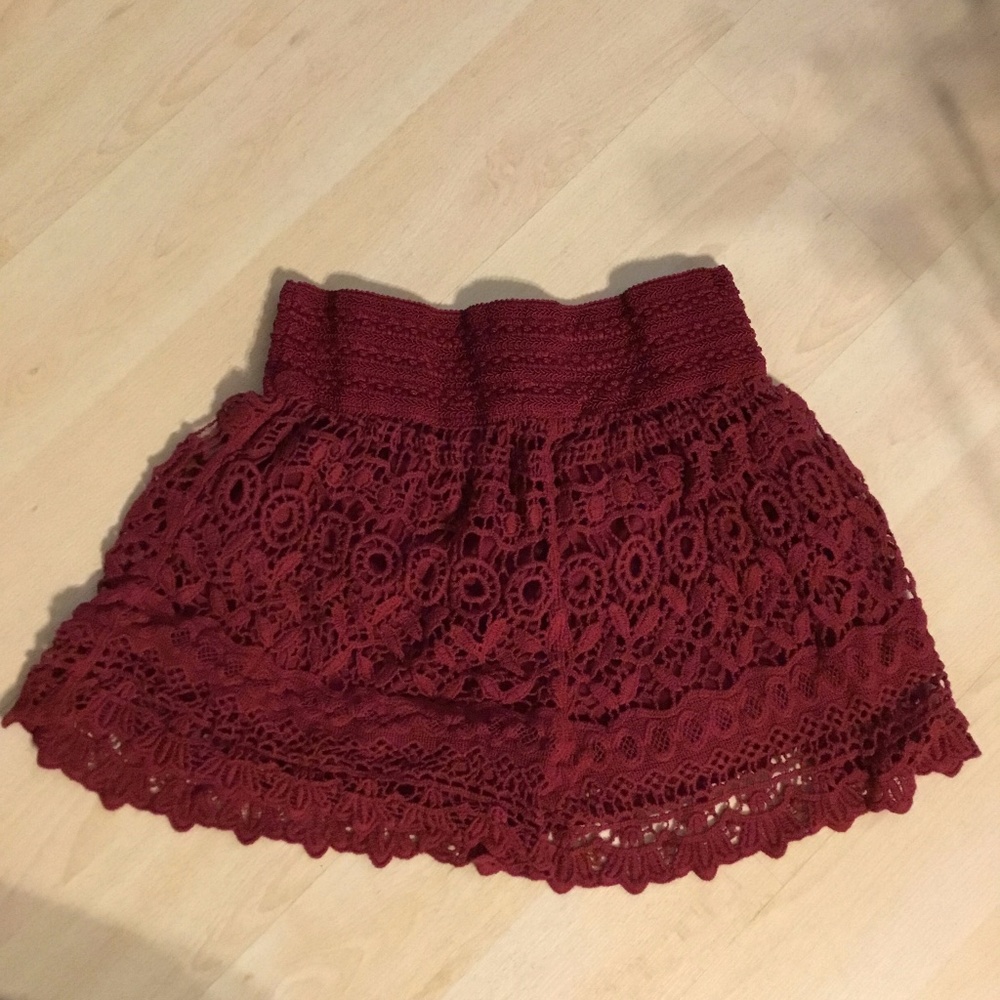 Red Lace Shorts